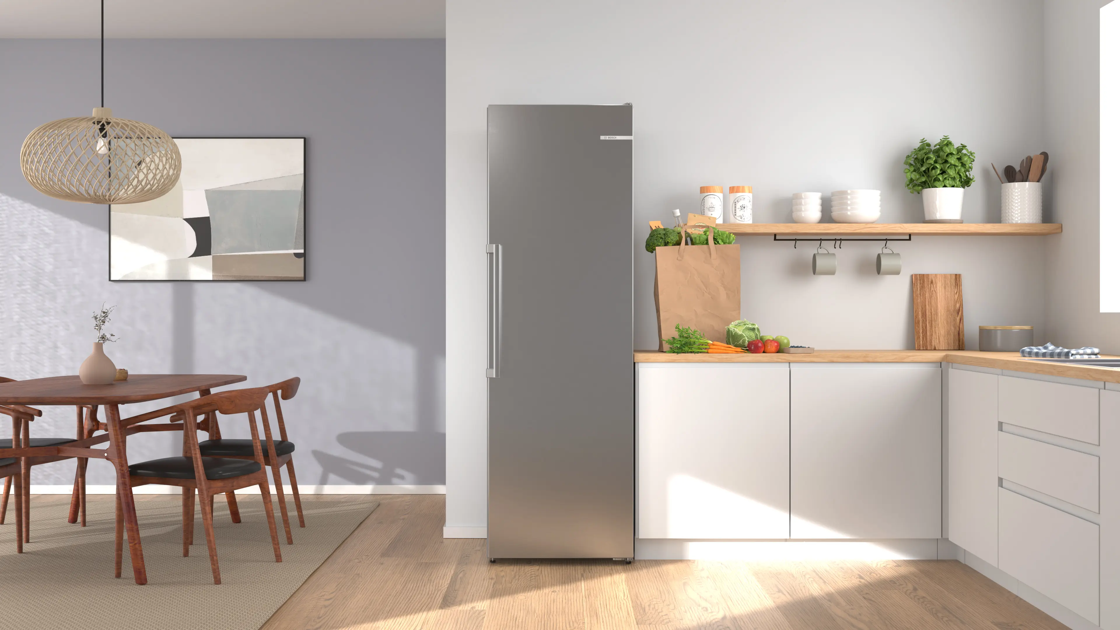 Bosch GSN36AICM - congelator independent, Seria 6, Inox Anti-Amprentă, No Frost, 334 litri [2]