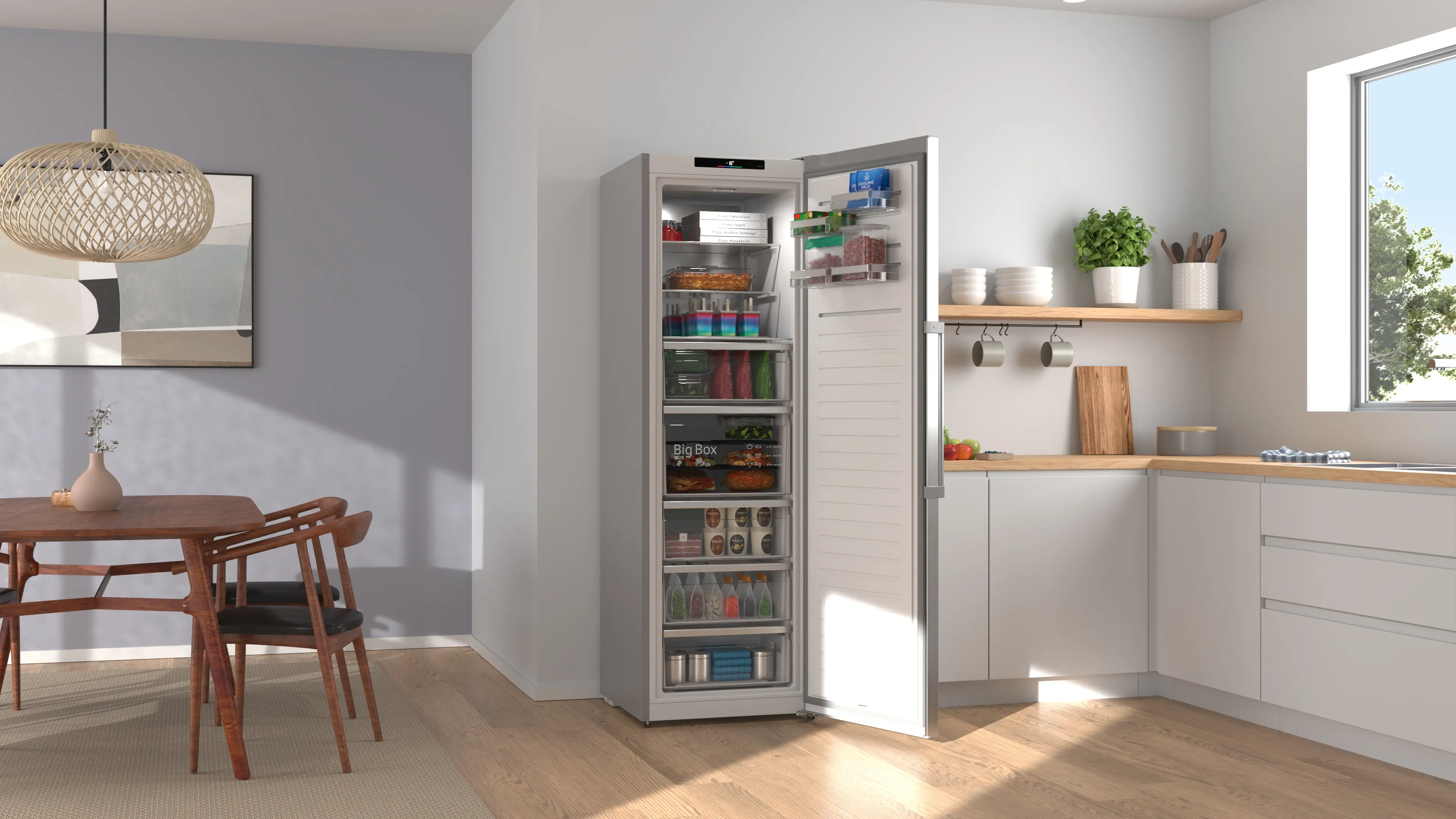 Bosch GSN36AICM - congelator independent, Seria 6, Inox Anti-Amprentă, No Frost, 334 litri [3]