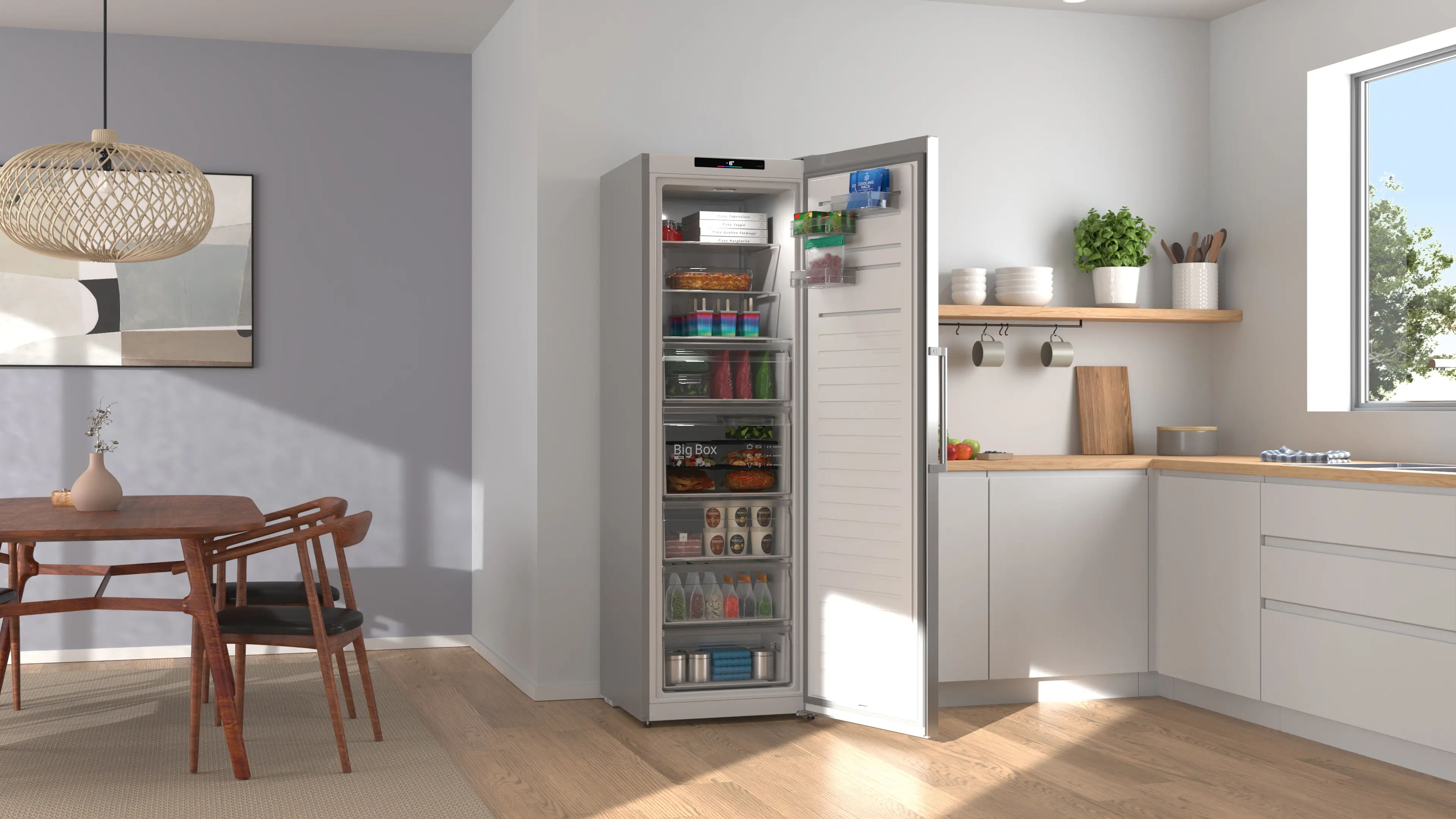 Bosch GSN36VLDG - congelator independent, Seria 4, Inox Look, No Frost, 334 litri [3]