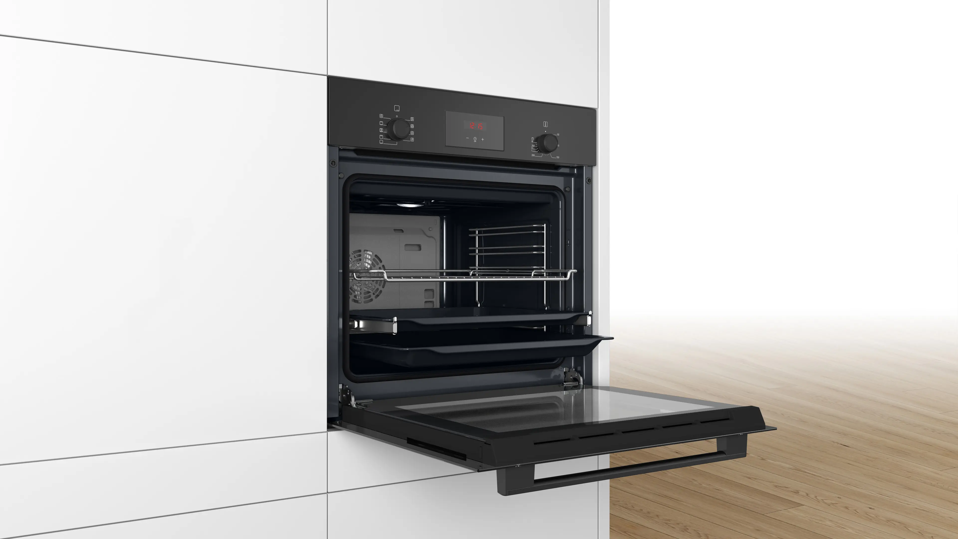 Bosch HBF134EB2 - cuptor multifuncțional încorporabil, 60x60 cm, negru, grill, autocurățare EcoClean Direct, 66 litri [4]