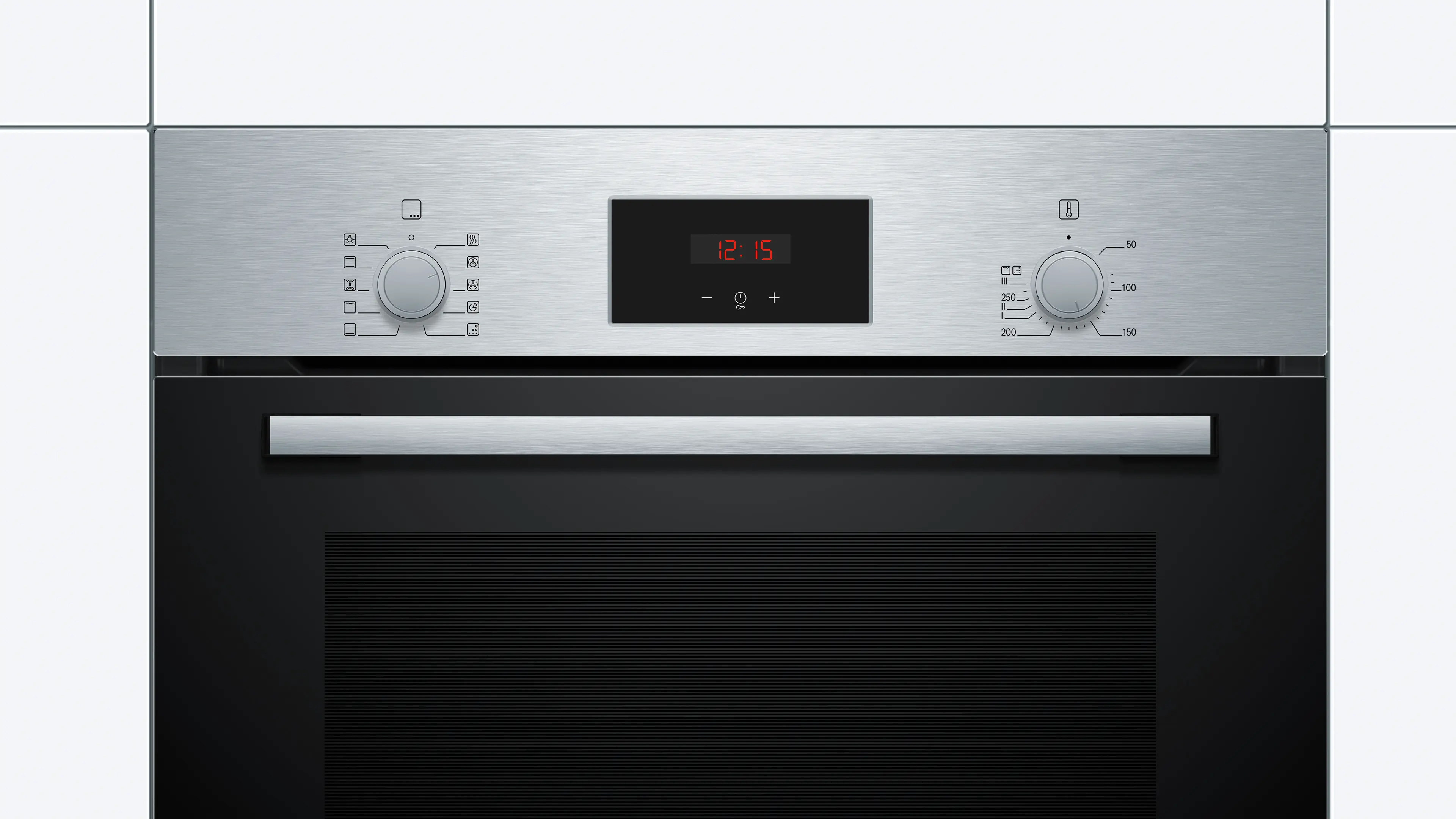 Bosch HBF154BS0 - cuptor multifuncțional încorporabil, Seria 2, 60x60 cm, inox, 66 litri, clasa A [2]