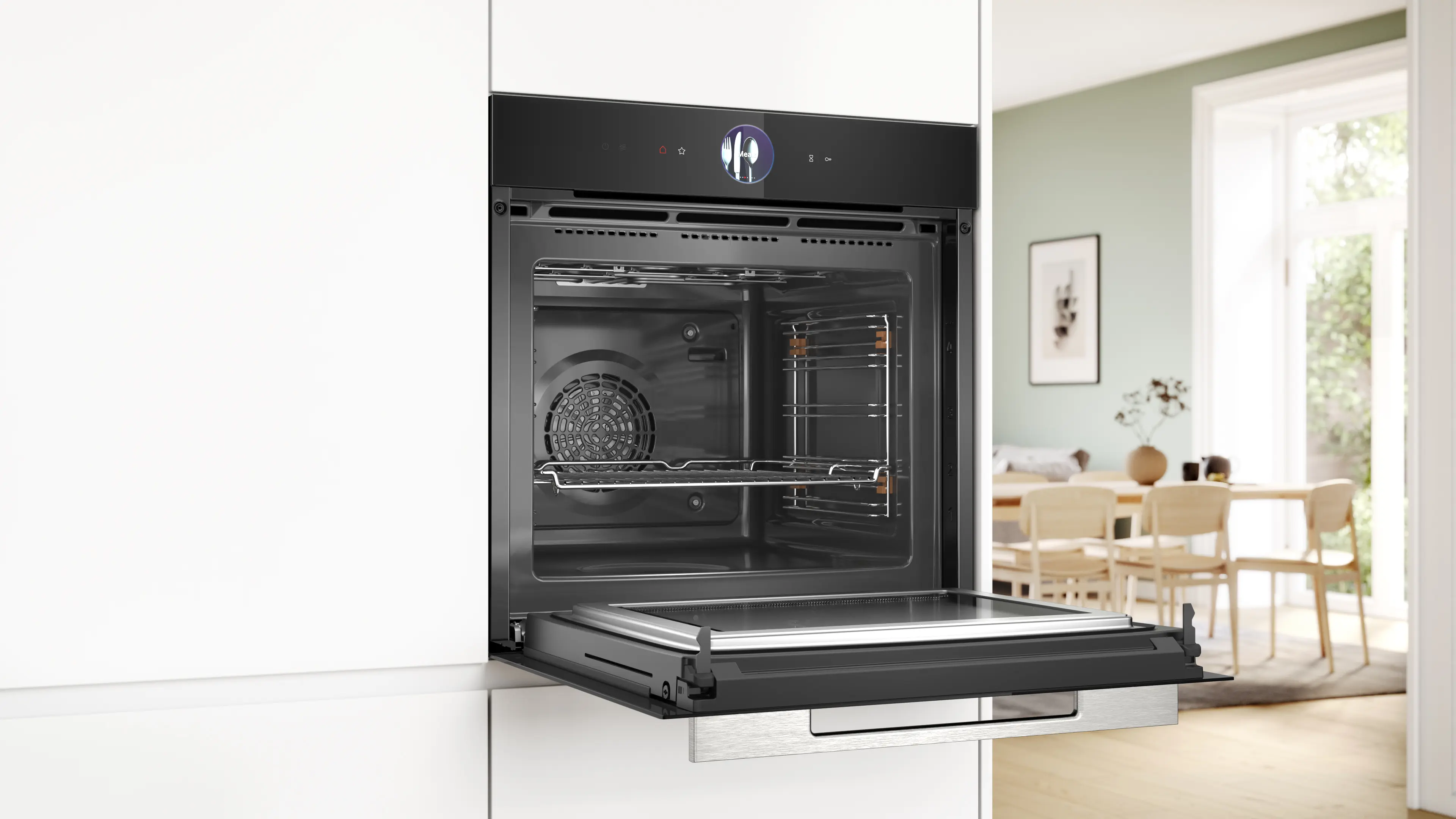 Bosch HMG7764B1 - cuptor multifuncțional încorporabil cu opțiune de microunde, Seria 8, autocurățare pirolitică, 60 x 60 cm, Negru [3]