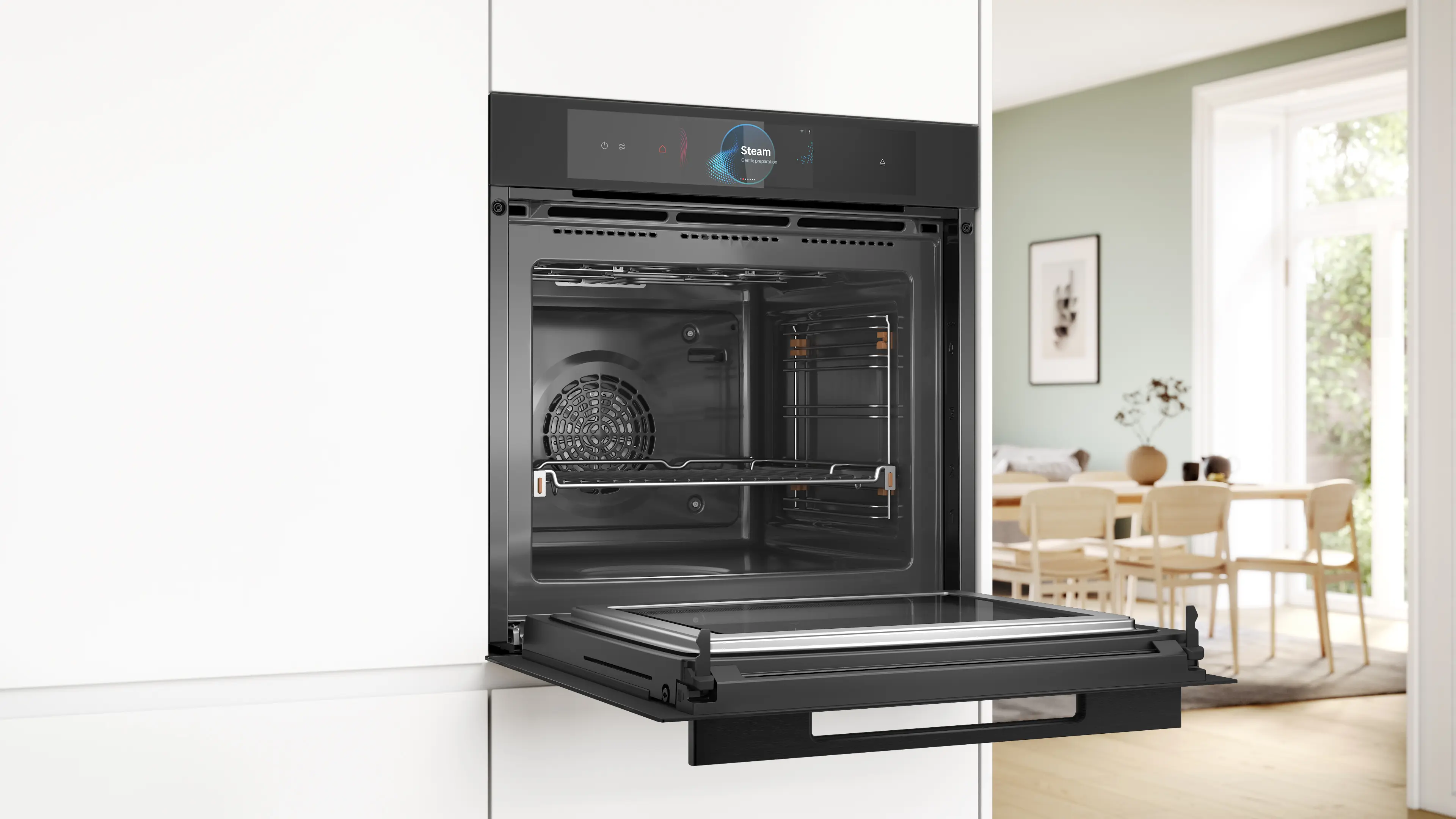 Bosch HNG978NM1 - cuptor multifuncțional încorporabil cu microunde și abur, Accent Line, Seria 8, 60x60 cm, Matt Black [3]