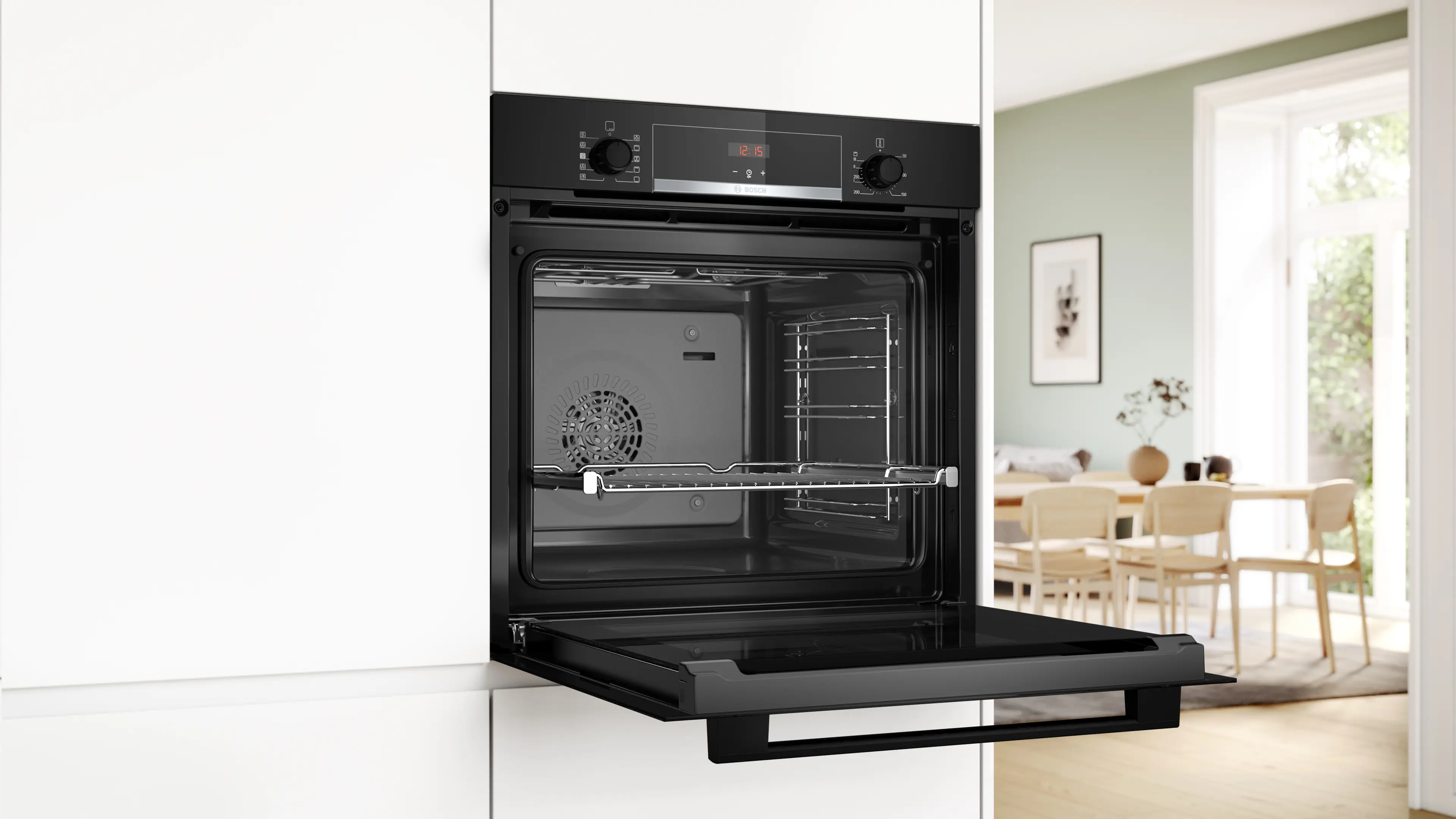 Bosch HQA534EB3 - cuptor multifuncțional cu opțiune de abur, Seria 4, încorporabil 60 x 60 cm, Negru, 71 litri [17]