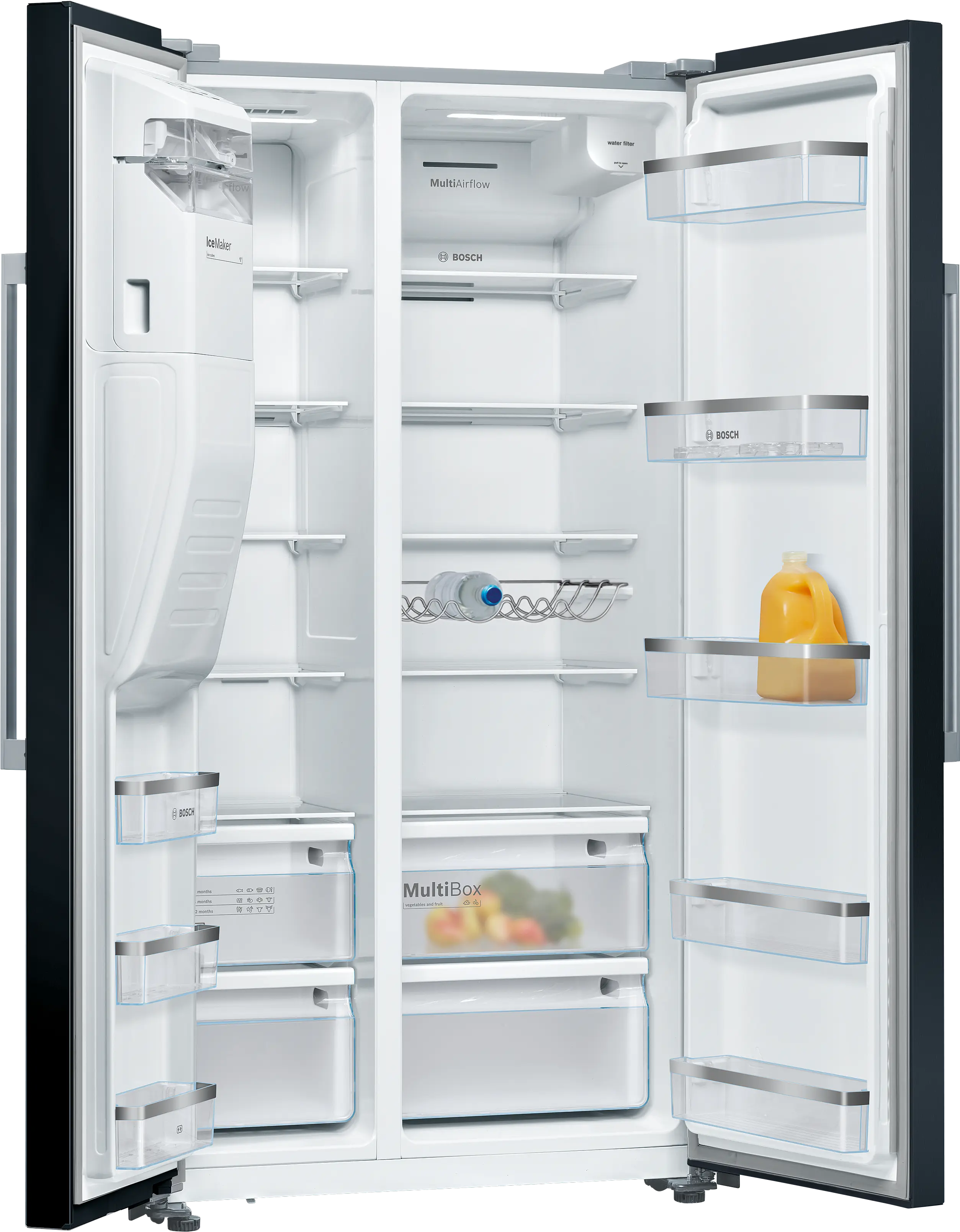 Bosch KAD93ABEP - frigider Side by Side, Seria 6, negru, Total No Frost, dozator apă și gheață [2]