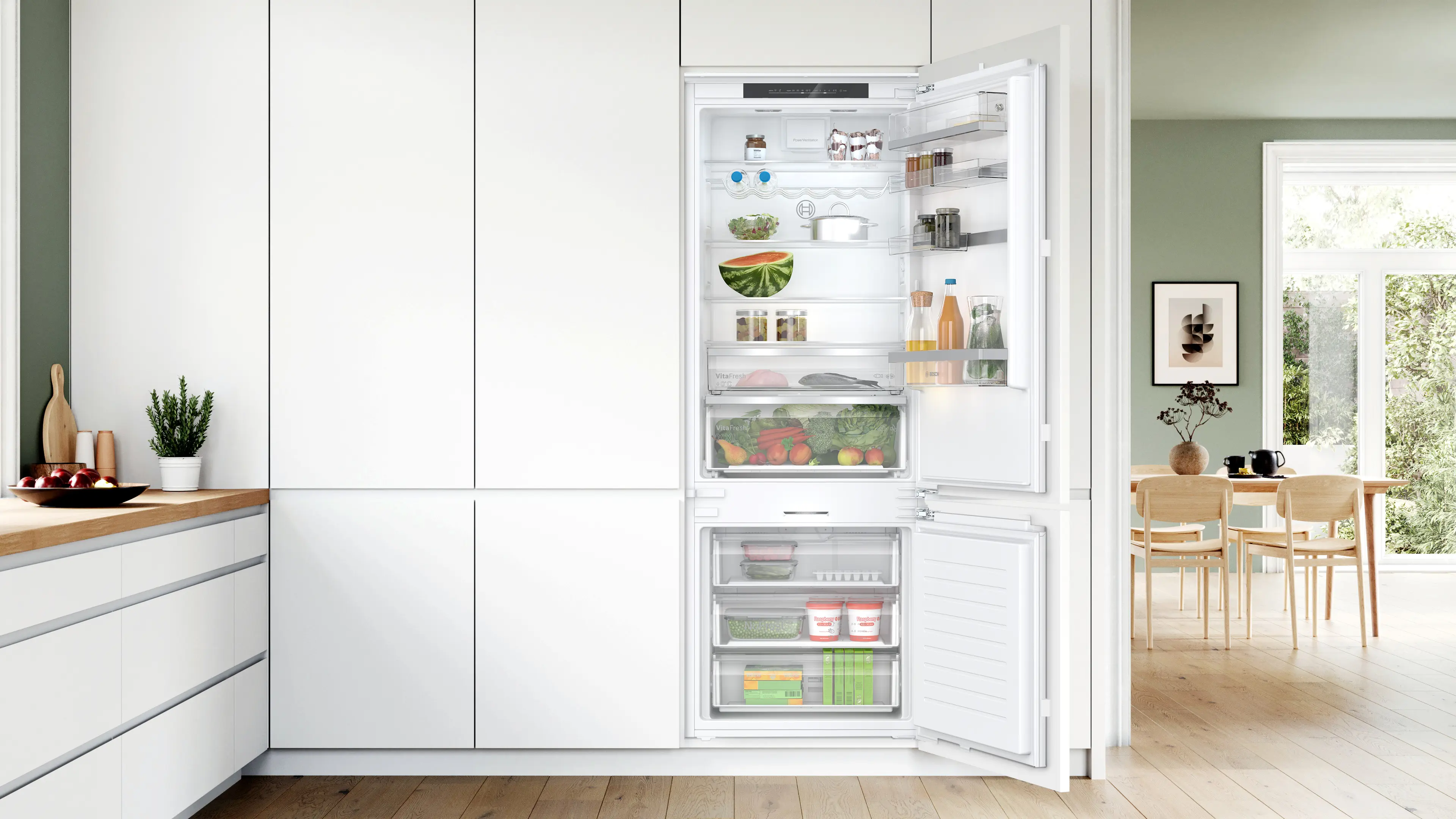 Bosch KBN96ADD0 - combină frigorifică încorporabilă, Seria 6, 193,5 x 70,8 cm, 284+98 litri, balama plată, clasa D [6]