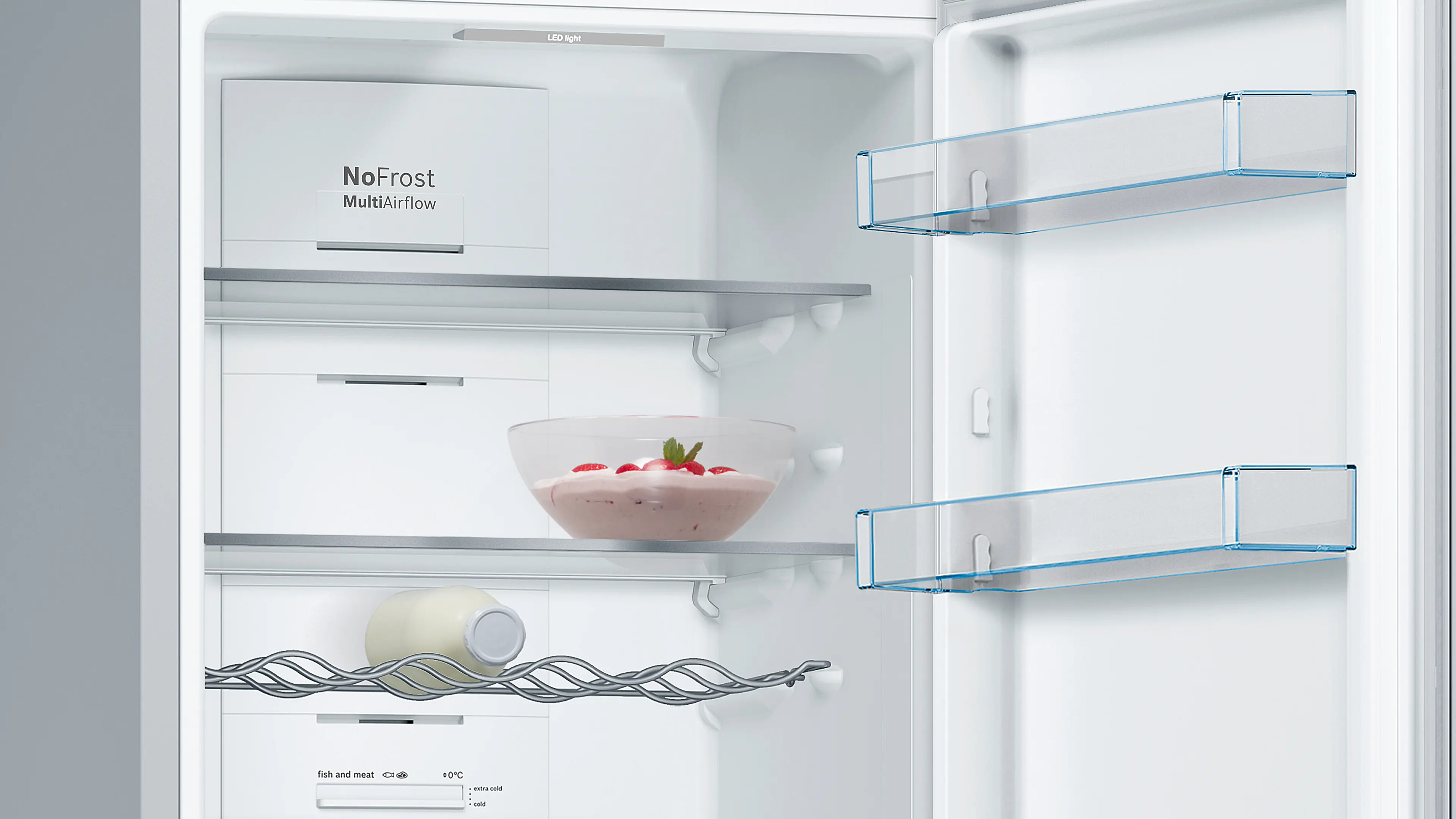 Bosch KGN36VLED - combină frigorifică independentă, Seria 4, 186 cm, Inox Look, No Frost, 326 litri [2]