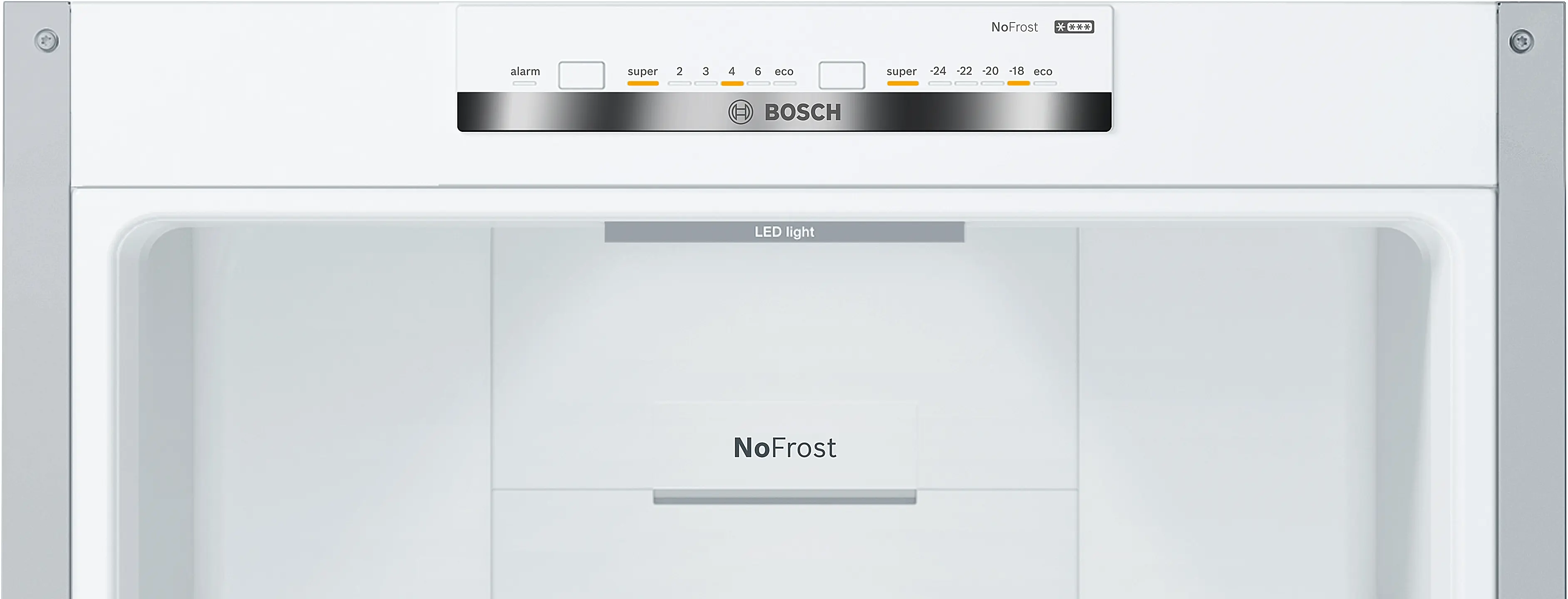 Bosch KGN36VLED - combină frigorifică independentă, Seria 4, 186 cm, Inox Look, No Frost, 326 litri [4]