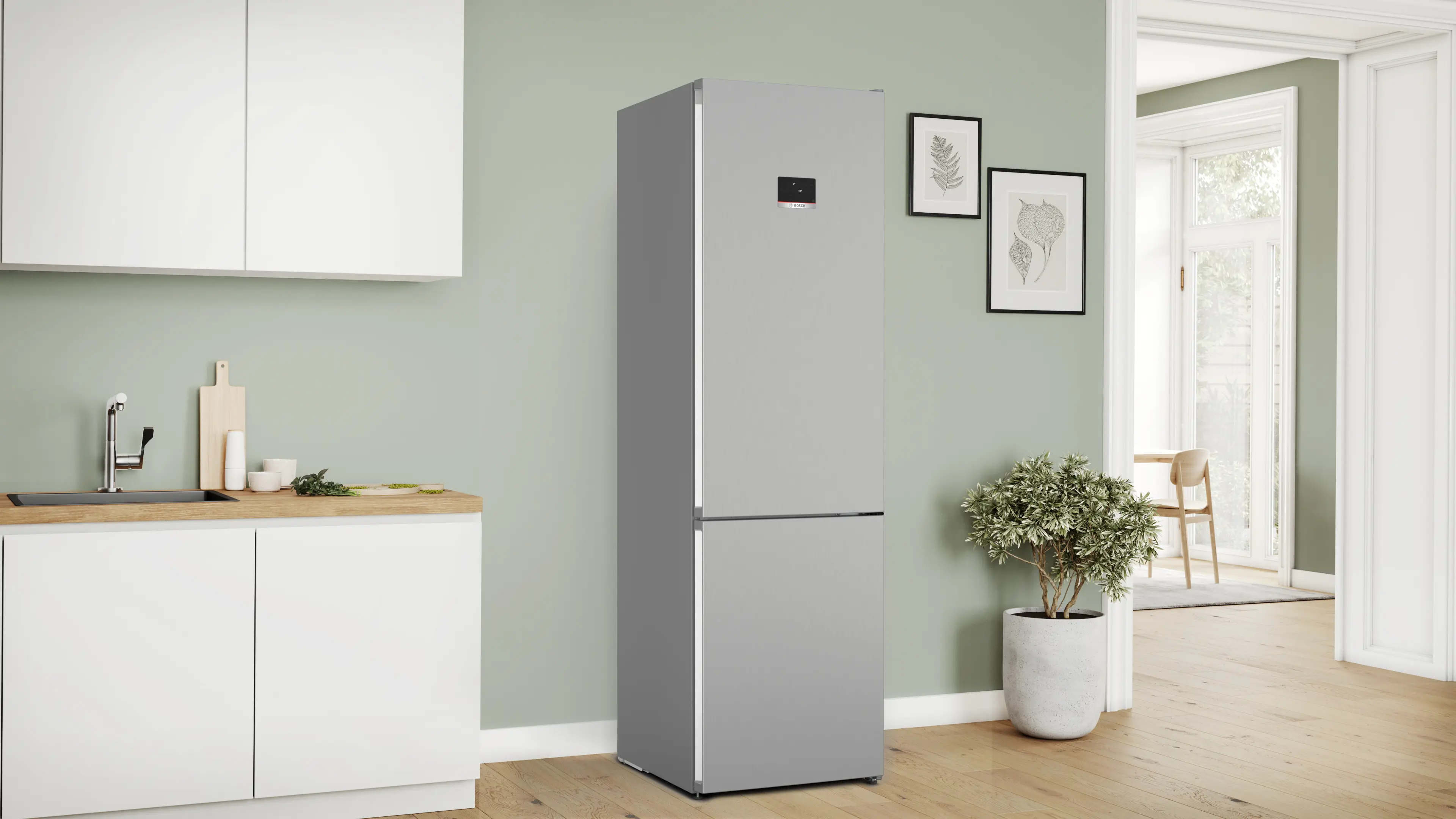 Bosch KGN397LDF - combină frigorifică independentă, Seria 4, 203 cm, Metal Look, VitaFresh XXL, 363 litri [2]