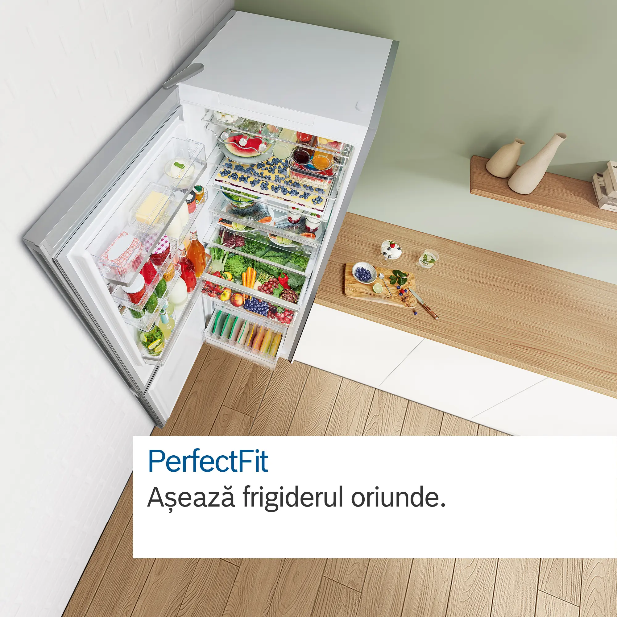 Bosch KGN39HIEP - combină frigorifică independentă, Seria 6, 204 cm, Inox Anti-Amprentă, Total No Frost, Home Connect, 368 litri [2]