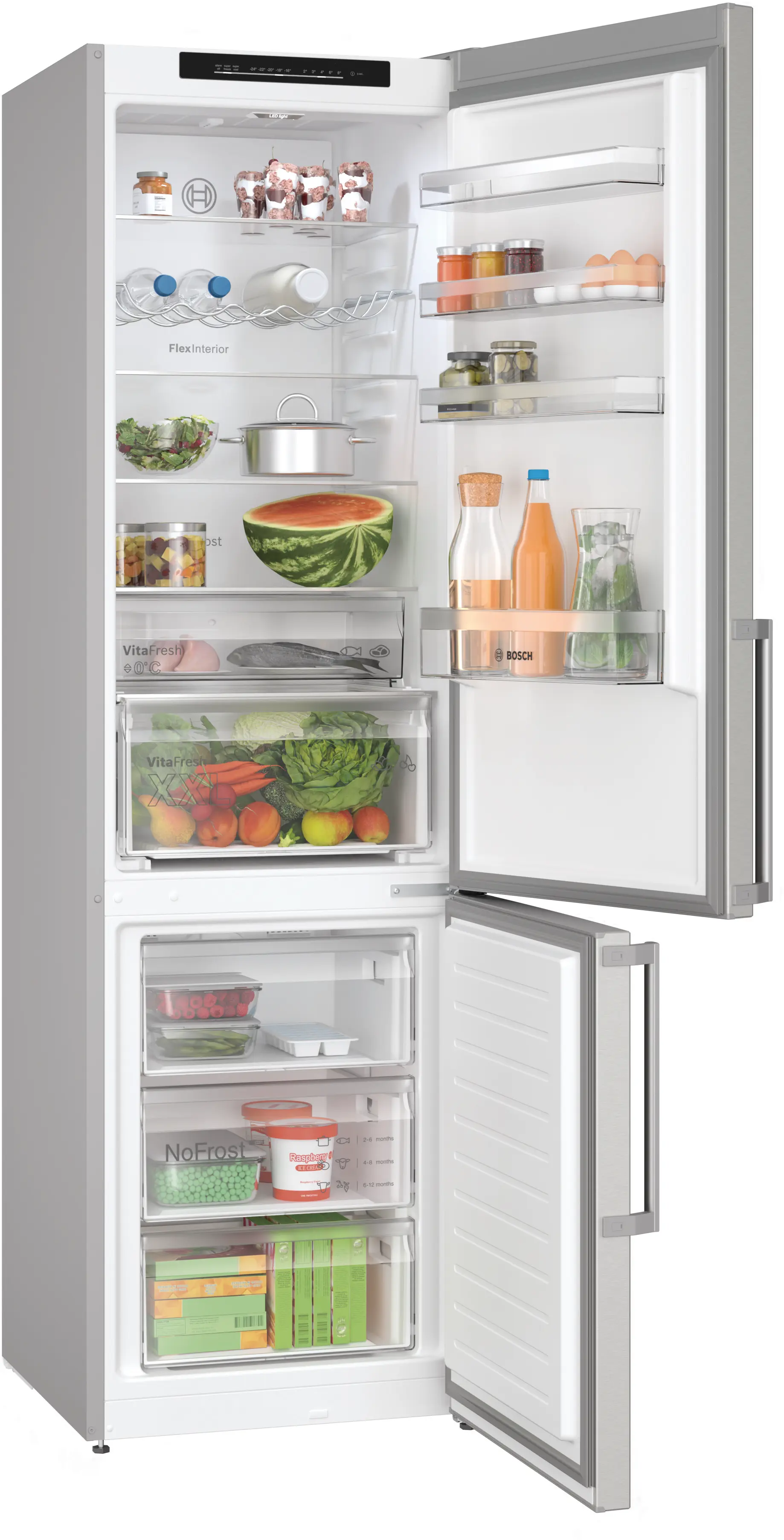 Bosch KGN39VIBT - combină frigorifică independentă, Seria 4, 203 x 60 cm, 260+103 litri, clasa energetică B [7]