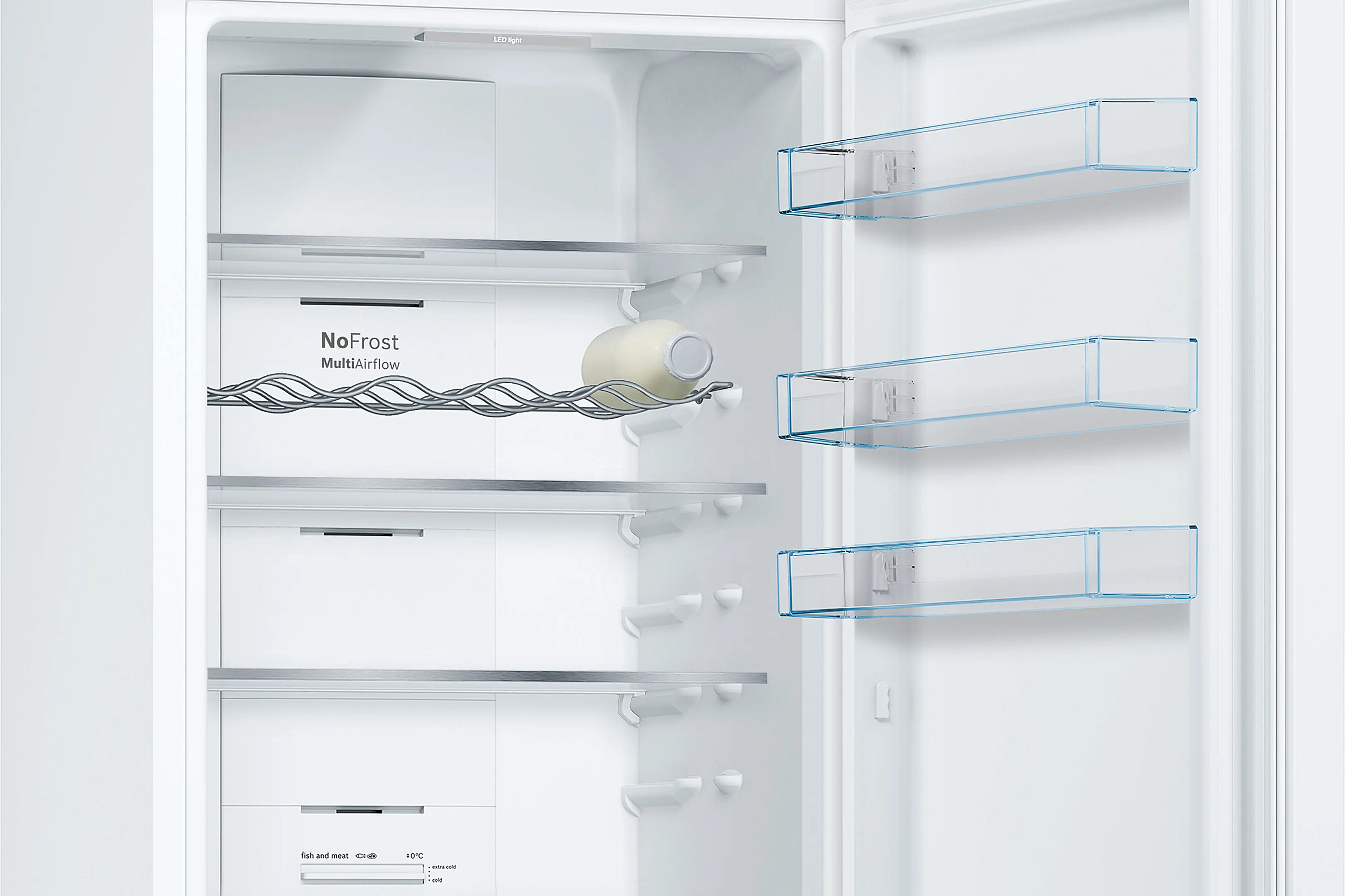 Bosch KGN39VWEQ - combină frigorifică independentă, Seria 4, 203 cm, Alb, Total No Frost, 368 litri [3]