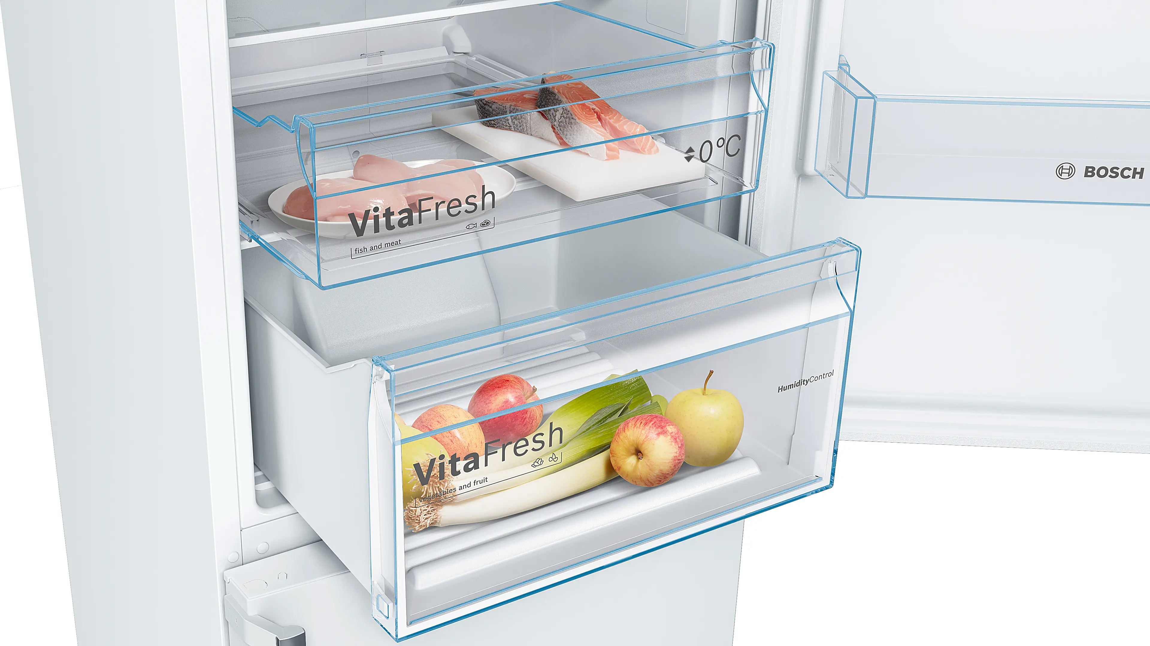 Bosch KGN39VWEQ - combină frigorifică independentă, Seria 4, 203 x 60 cm, 279+89 litri, Total No Frost, Alb, clasa E [7]