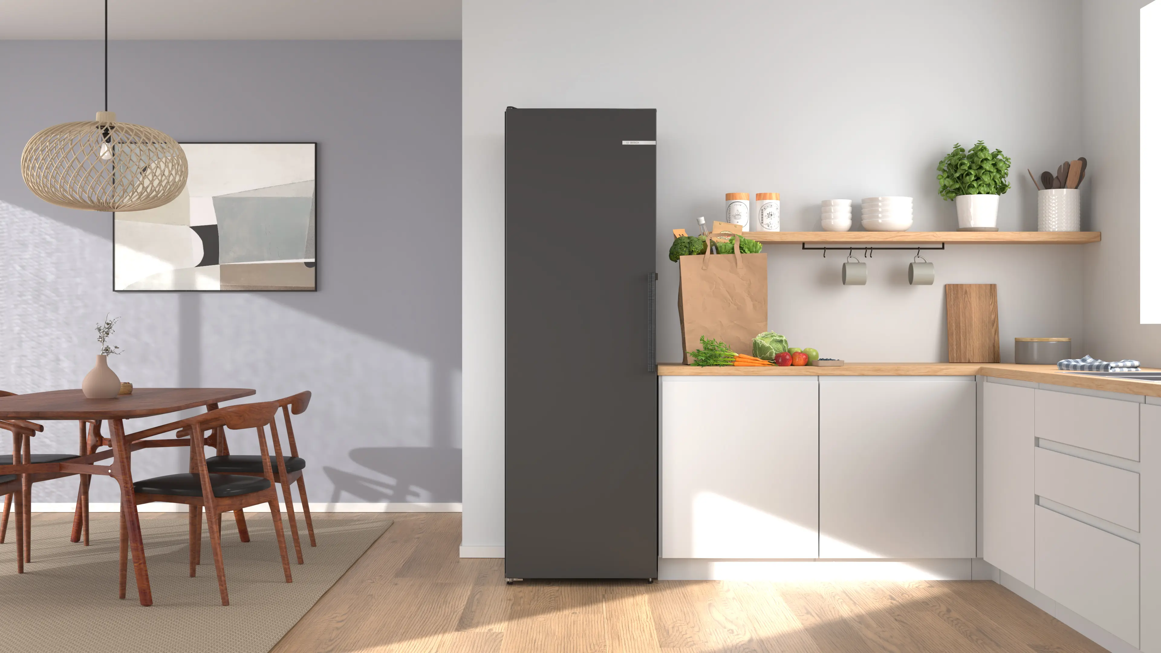 Bosch KSN36VCCG - frigider independent o ușă, Seria 4, 402 litri, grafit, clasa C [2]