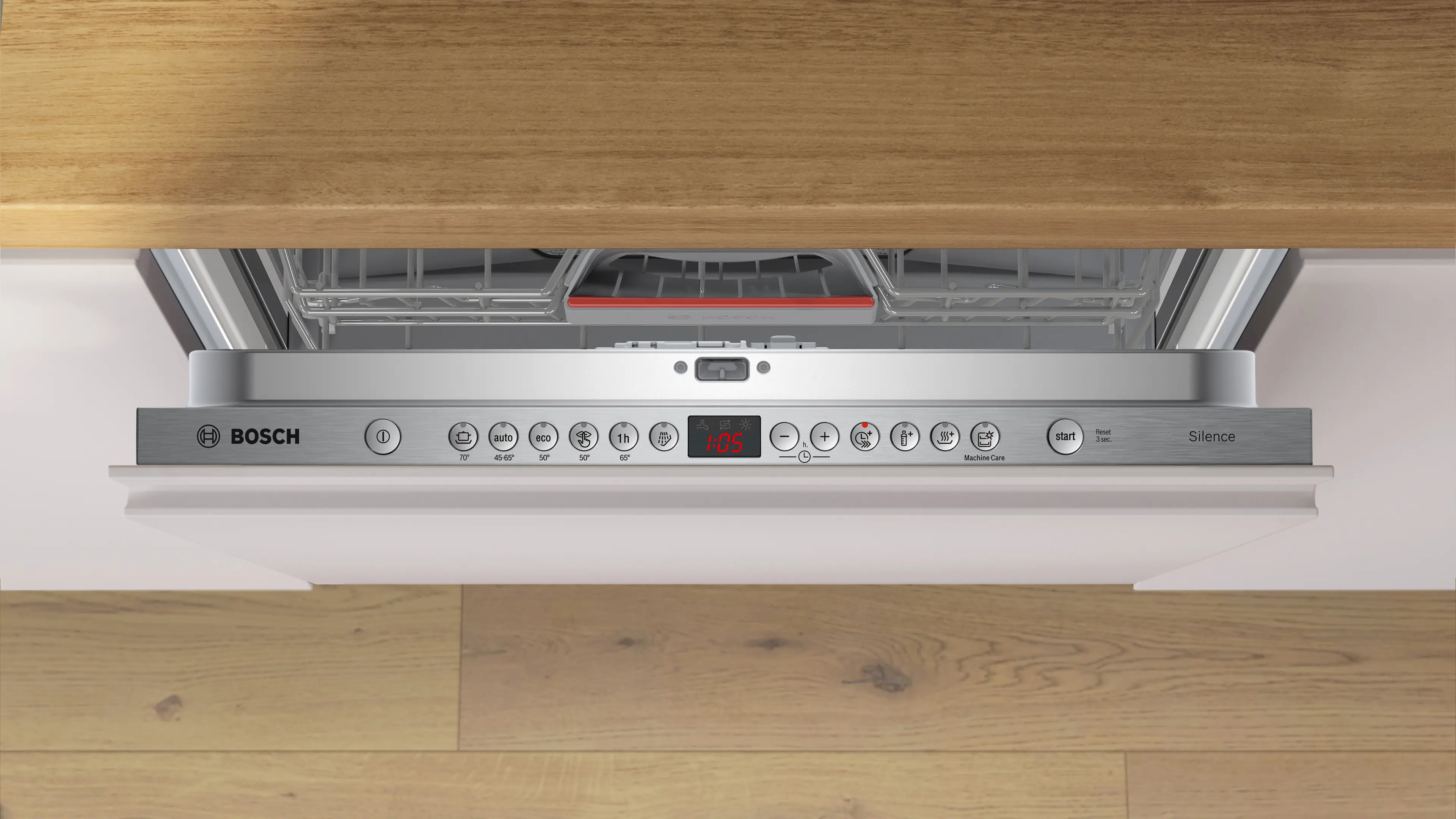 Bosch SMV46KX14E - mașină de spălat vase complet încorporabilă, Seria 4, 60 cm, 13 seturi, program Silence 44 dB, clasa E [3]
