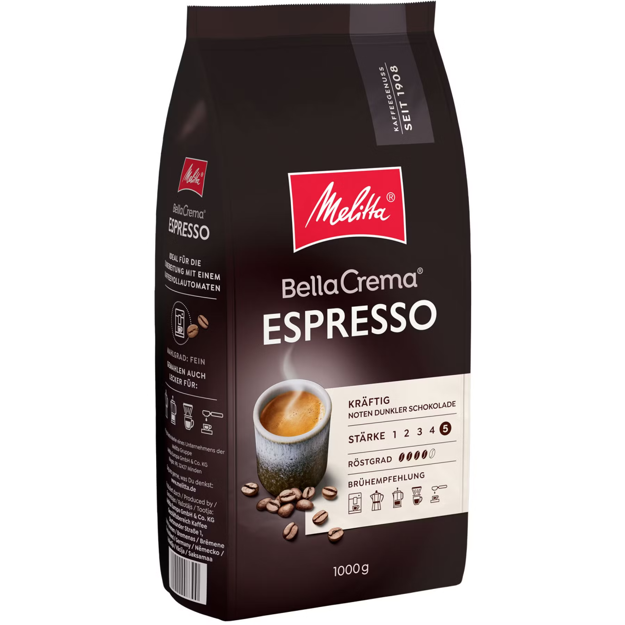Cafea boabe Melitta Bella Crema Espresso 1 kg [4]