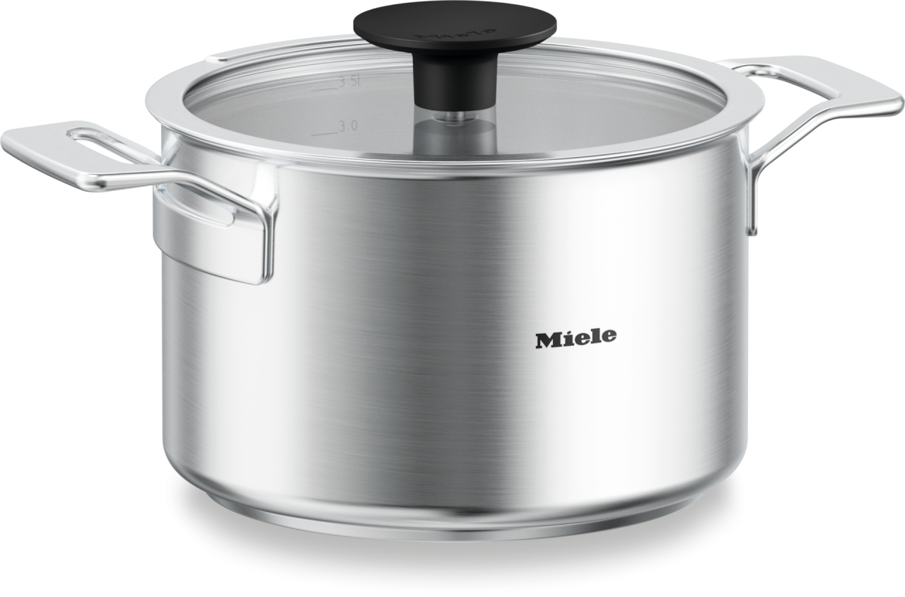Caserolă din inox cu capac Miele KMKT 2040-3, 20 cm / 4 l, pentru toate plitele [2]
