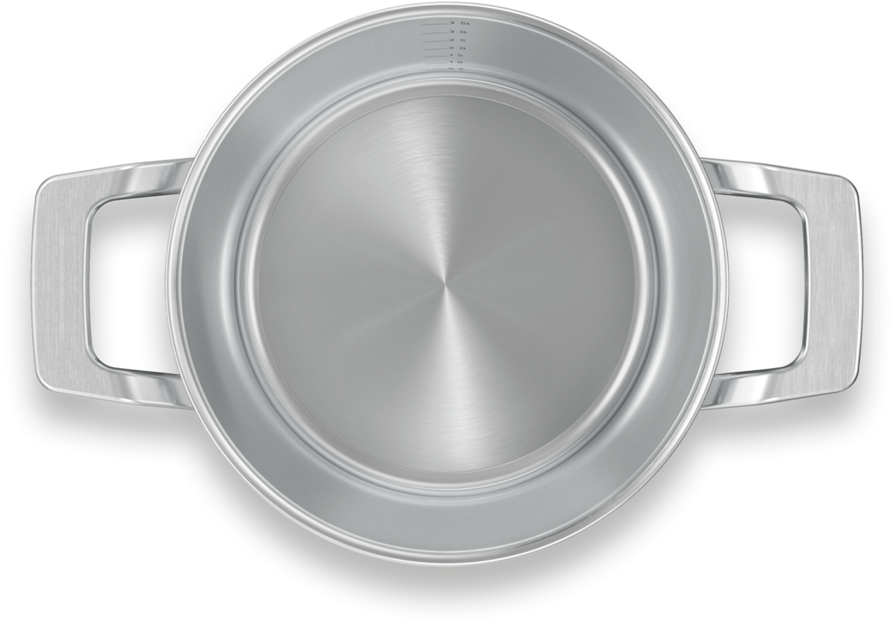 Caserolă din inox cu capac Miele KMKT 2040-3, 20 cm / 4 l, pentru toate plitele [4]