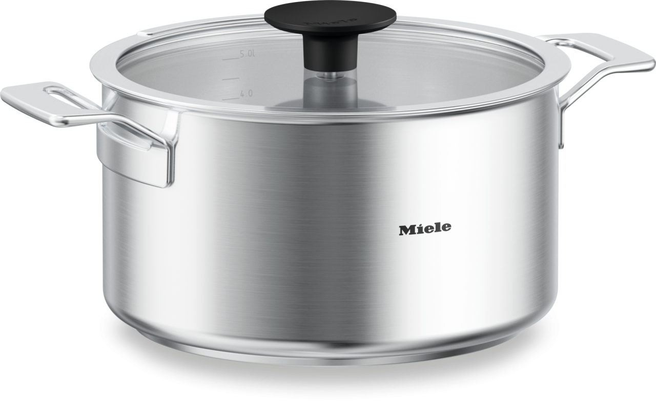 Caserolă din inox cu capac Miele KMKT 2460-3, 24 cm / 6 l, pentru toate plitele [2]