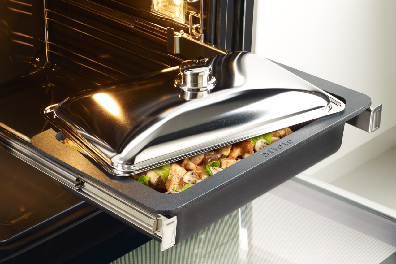 Caserolă gourmet Miele HUB 5000-M, capacitate aprox. 5 kg, pentru cuptoare și plite [6]