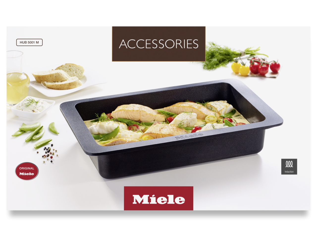 Caserolă gourmet pentru inducție Miele HUB 5001-M, capacitate aprox. 5 kg, pentru cuptoare și plite [3]