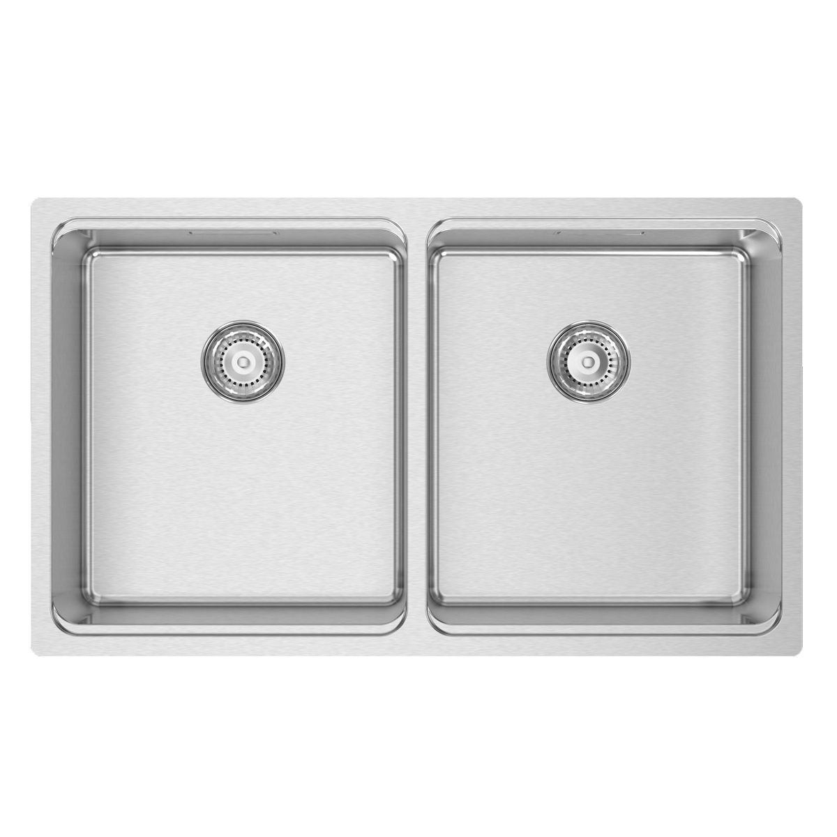 Chiuveta bucatarie cu 2 cuve inox CookingAid UNA 75 cu Bonus: tocator Bambus + accesorii montaj [10]