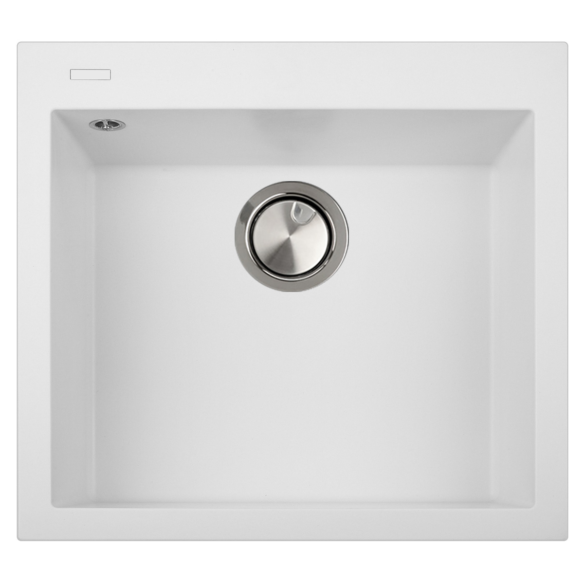 Chiuveta bucatarie granit CookingAid Cube ON5610 Alba / Polar White + accesorii montaj [1]