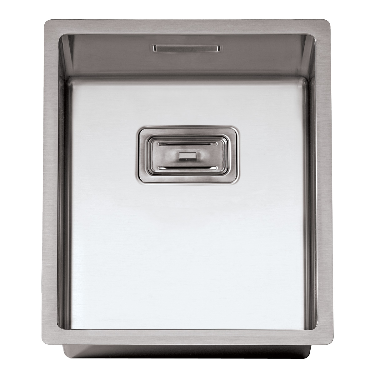 Chiuveta bucatarie inox CookingAid Box Lux 34 cu montaj pe/sub blat cu ventil scurgere dreptunghiular si accesorii montaj [1]