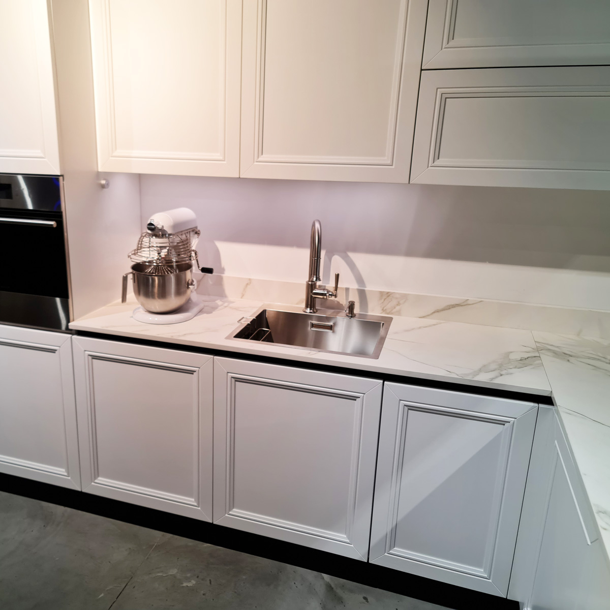 Chiuveta bucatarie inox CookingAid BOX LUX 57 cu ventil automat scurgere dreptunghiular si accesorii montaj [8]