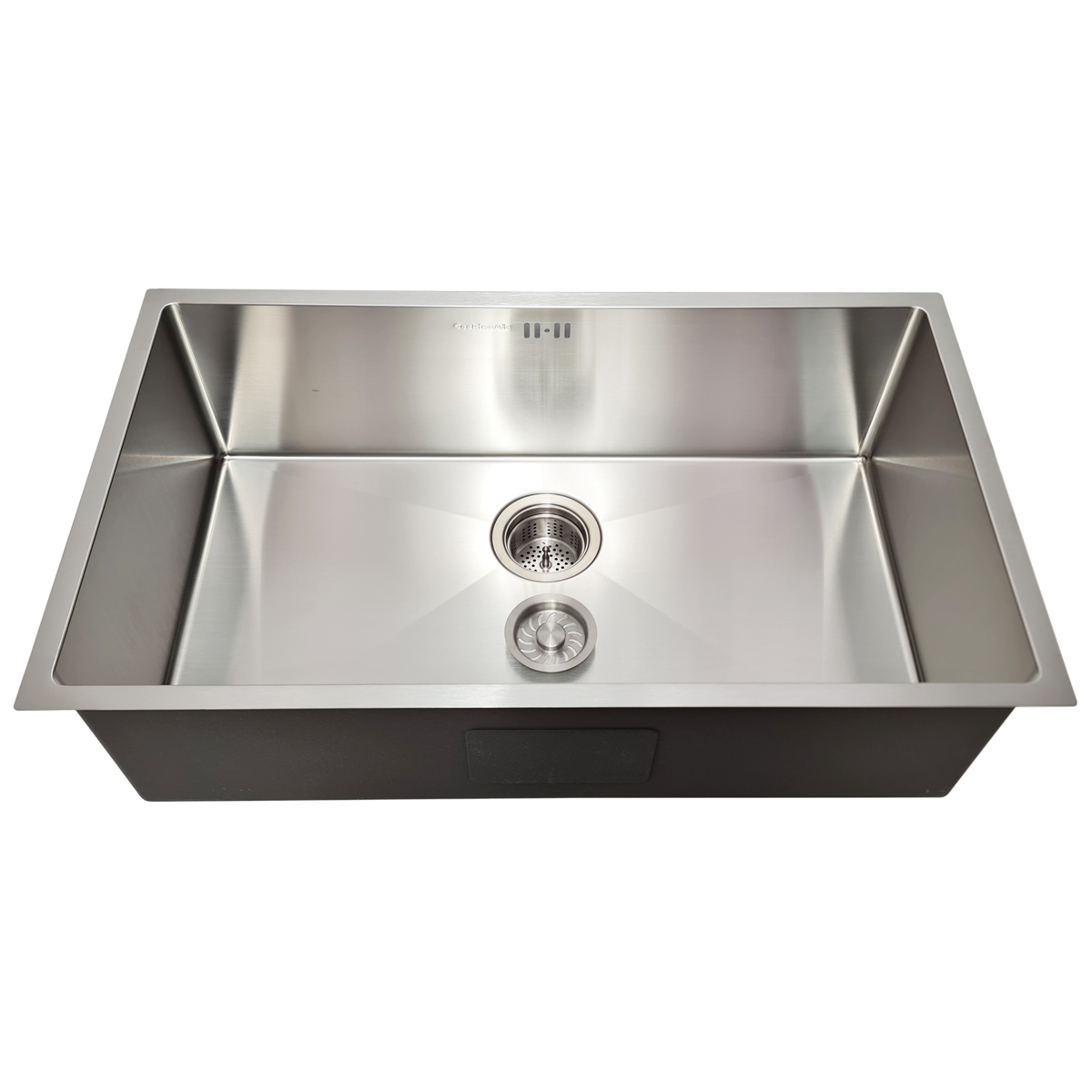 Chiuveta bucatarie inox CookingAid HERA LARGE cu dozator detergent, scurgator vase/paste/fructe, gratar rulabil inox, tocator Sapele + accesorii montaj [5]