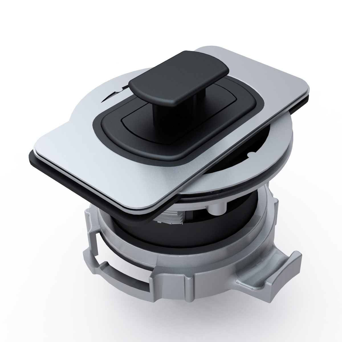 Chiuveta bucatarie inox CookingAid INVISIBLE 40R cu baterie telescopica integrata, tocator sticla temperizata, tocator resturi alimenatare Rodi + adaptor tocator First [28]