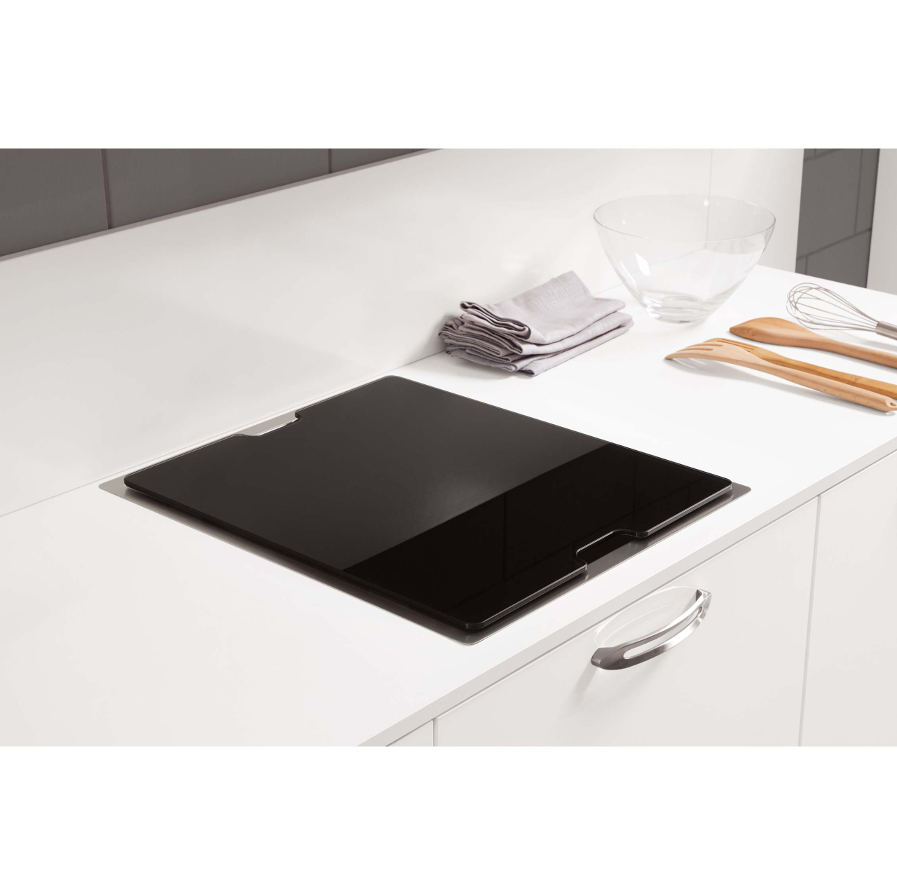 Chiuveta bucatarie inox CookingAid INVISIBLE 40R cu baterie telescopica integrata, tocator sticla temperizata, tocator resturi alimenatare Rodi + adaptor tocator First [8]