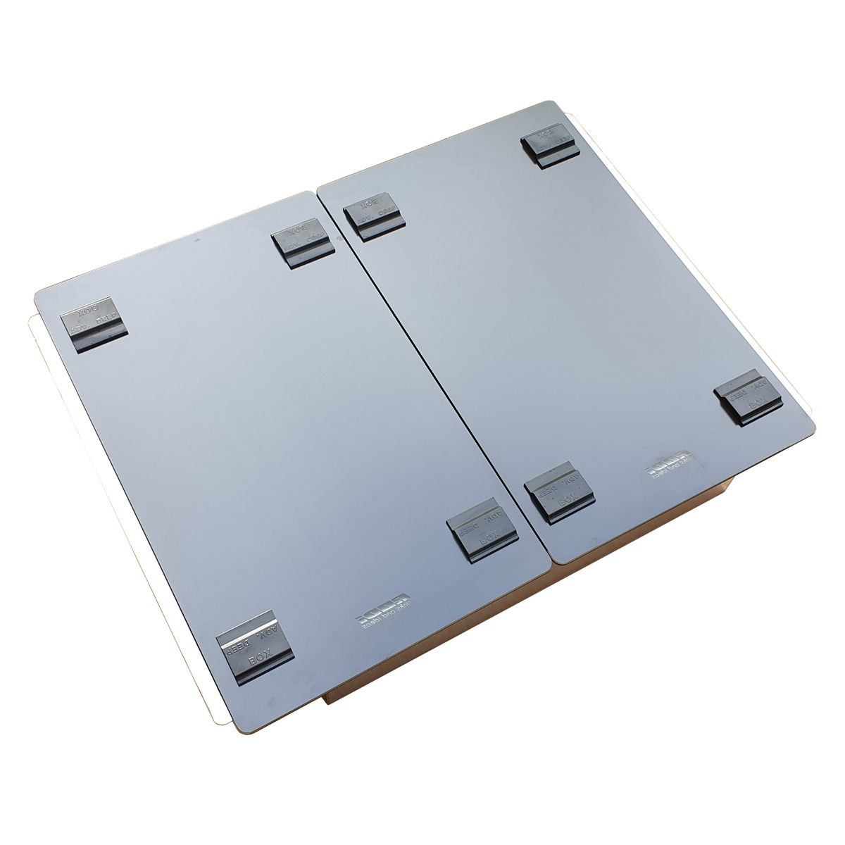 Chiuveta bucatarie inox CookingAid INVISIBLE 50R cu baterie telescopica integrata, capac scurgere invizibil + accesorii montaj [9]