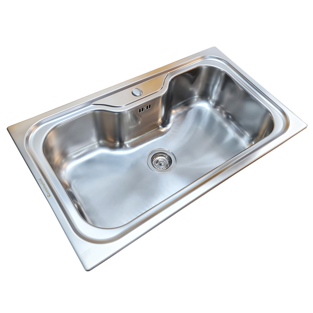 Chiuveta bucatarie inox CookingAid SELENA BIG ONE, 860x510x220mm cu accesorii montaj [9]