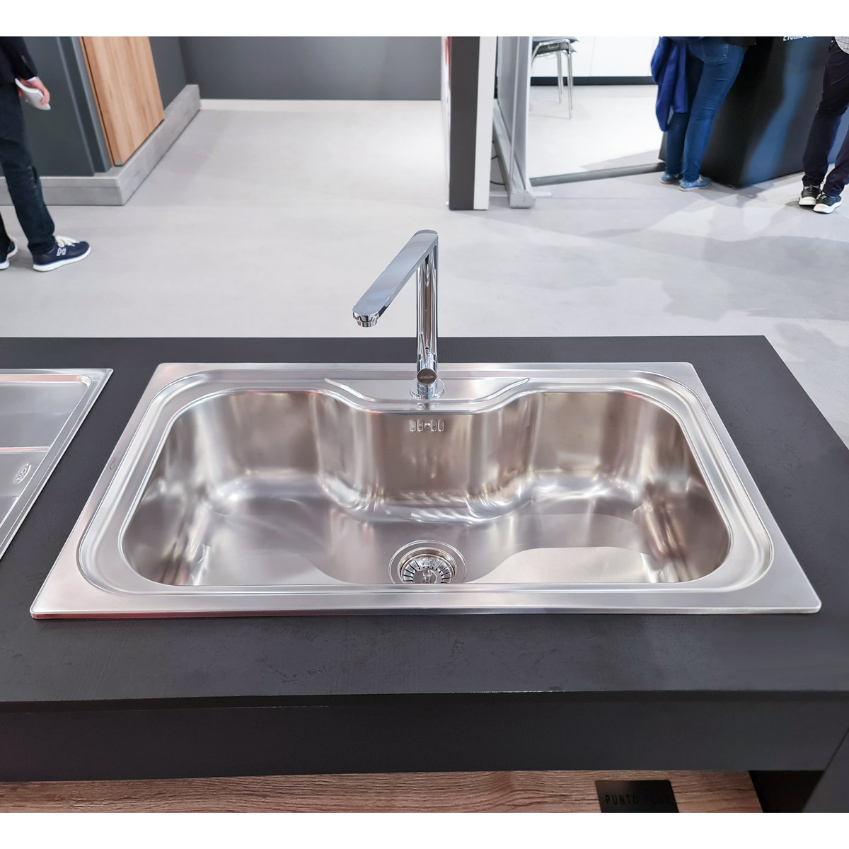 Chiuveta bucatarie inox CookingAid SELENA BIG ONE, 860x510x220mm cu accesorii montaj [14]