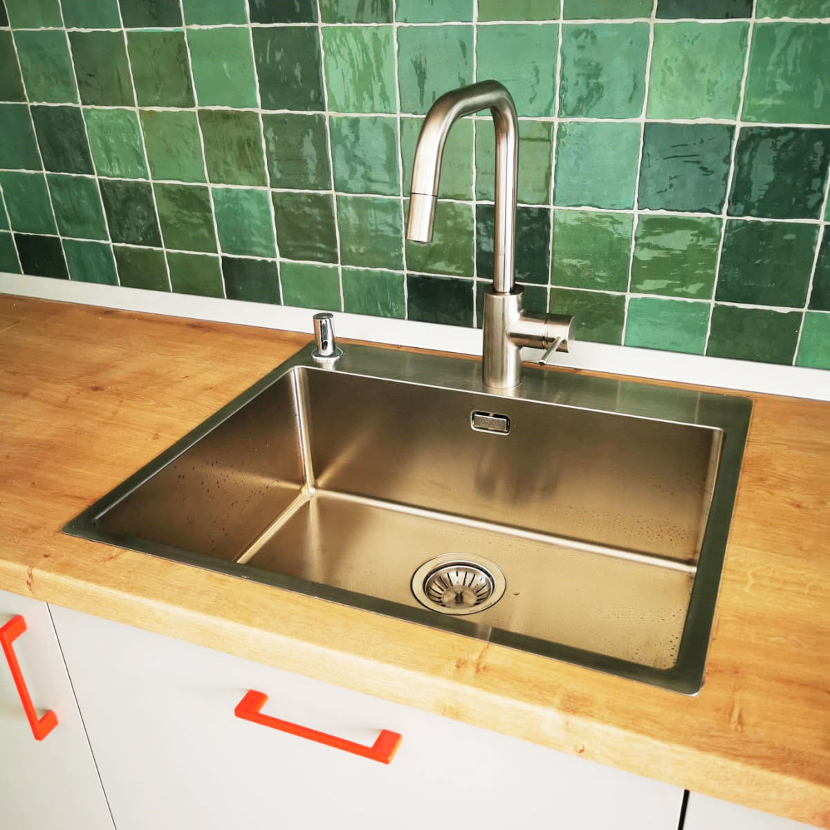 Chiuveta bucatarie inox CookingAid TASCA ASOLO AA55 cu montaj pe blat sau la nivelul blatului si accesorii montaj [13]