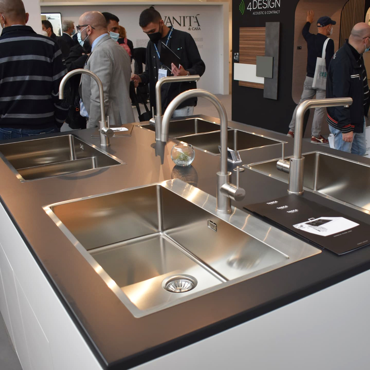 Chiuveta bucatarie inox CookingAid TASCA ASOLO AA65 cu montaj pe blat sau la nivelul blatului si accesorii montaj [3]