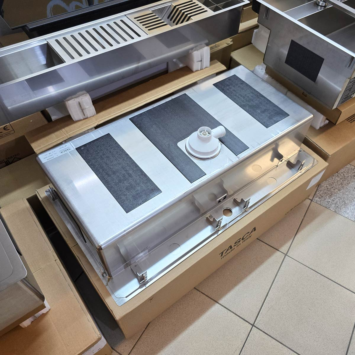 Chiuveta bucatarie inox CookingAid TASCA ASOLO AA90 WORKSTATION cu montaj pe blat sau la nivelul blatului si accesorii montaj [11]