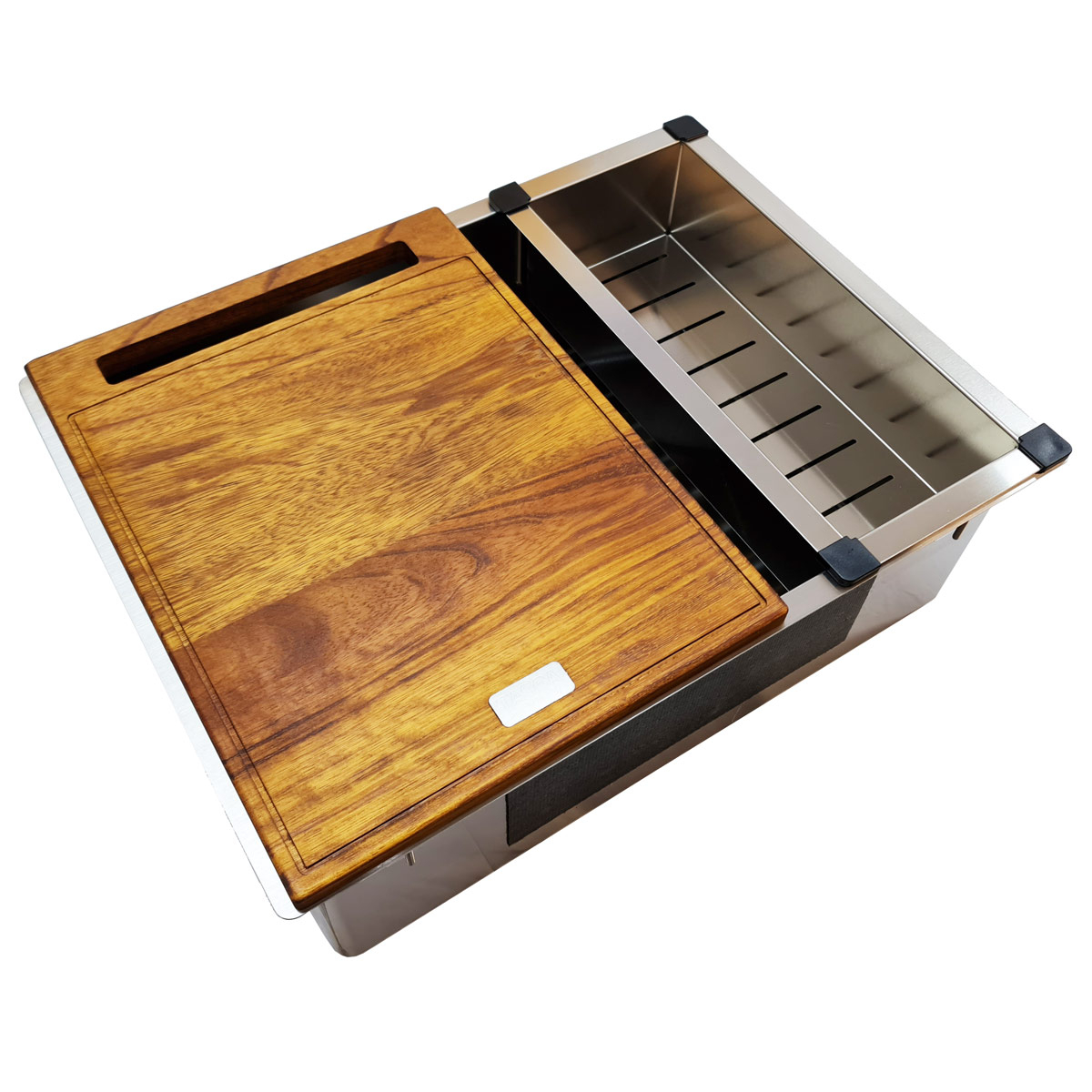 Chiuveta bucatarie inox CookingAid TASCA CANOVA CA55 cu montaj pe blat, sub blat sau la nivelul blatului si accesorii montaj [8]