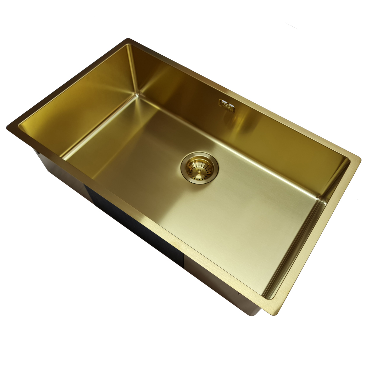 Chiuveta bucatarie inox CookingAid TASCA CANOVA CA70 GOLD cu strat PVD ceramic culoare aurie cu montaj pe blat, sub blat sau la nivelul blatului si accesorii montaj [7]