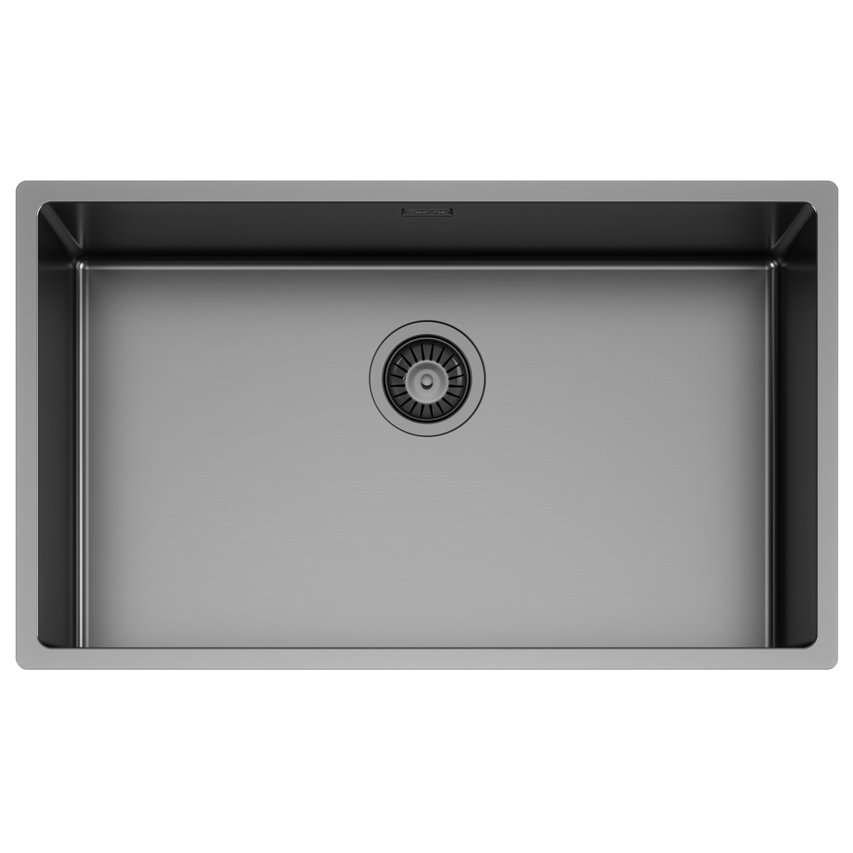 Chiuveta bucatarie inox CookingAid TASCA CANOVA CA70 GUN METAL cu strat PVD ceramic culoare gri inchis / negru antracit cu montaj pe blat, sub blat sau la nivelul blatului si accesorii montaj [4]