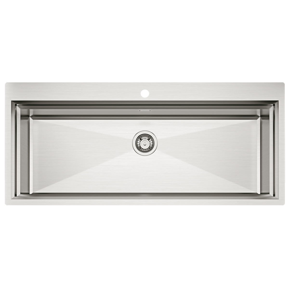 Chiuveta bucatarie inox CookingAid TASCA Harmony 116IF WORKSTATION cu 6 accesorii: tavita scurgere glisanta, tocator lemn Iroko, gratar scurgere glisant, dus extractibil cu pulverizator, dozator deter [8]