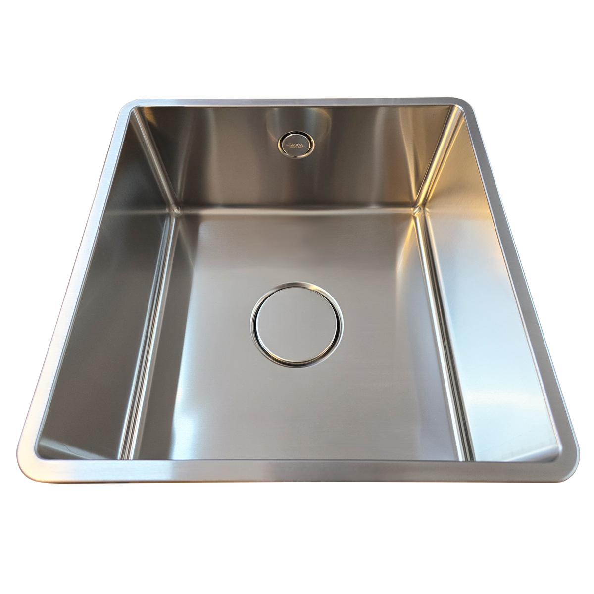 Chiuveta bucatarie inox CookingAid TASCA IRIS IR40 cu montaj pe blat, ventil scurgere automat cu capac scurgere invisibila, preaplin rotund si accesorii montaj [8]