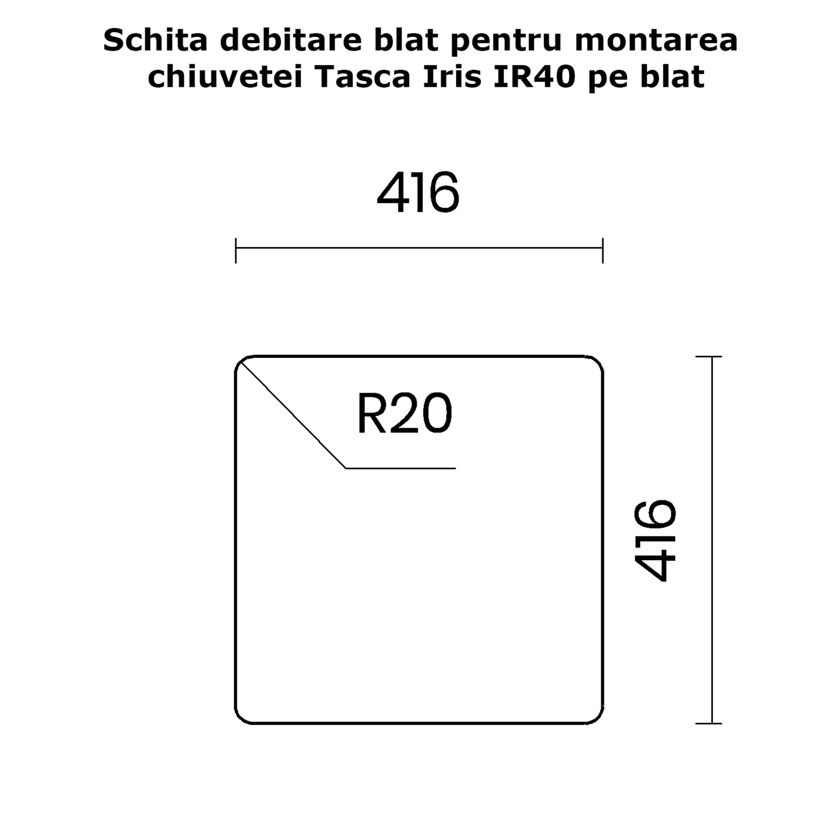 Chiuveta bucatarie inox CookingAid TASCA IRIS IR40 cu montaj pe blat, ventil scurgere automat cu capac scurgere invisibila, preaplin rotund si accesorii montaj [23]
