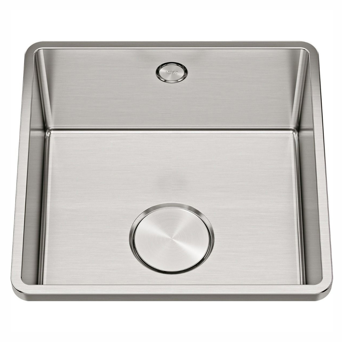 Chiuveta bucatarie inox CookingAid TASCA IRIS IR40 cu montaj pe blat, ventil scurgere automat cu capac scurgere invisibila, preaplin rotund si accesorii montaj [15]