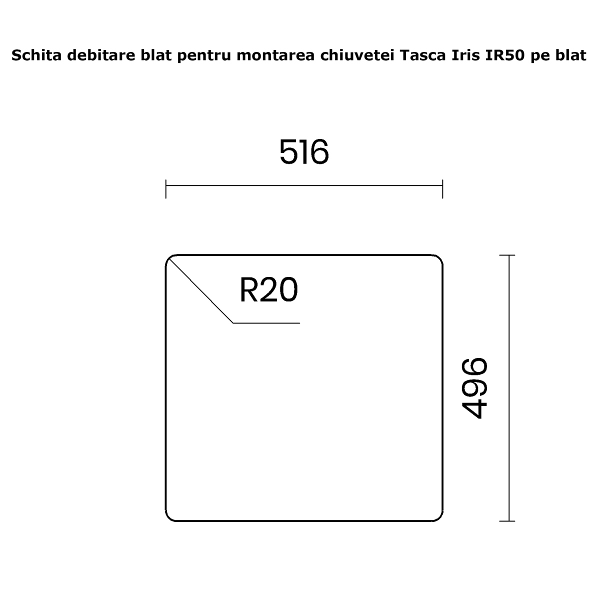 Chiuveta bucatarie inox CookingAid TASCA IRIS IR50 BM cu montaj pe blat, ventil scurgere automat cu capac scurgere invisibila, preaplin rotund si accesorii montaj [25]
