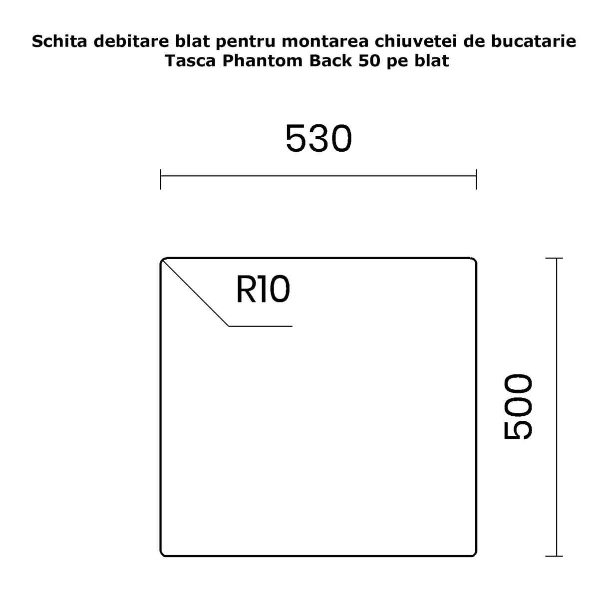Chiuveta bucatarie inox CookingAid TASCA PHANTOM BACK LAGOON 50 INVISIBLE din inox marin AISI316L, rezistent la coroziune, cloruri si substante chimice, cu montaj pe blat, sub blat, la nivelul blatulu [19]