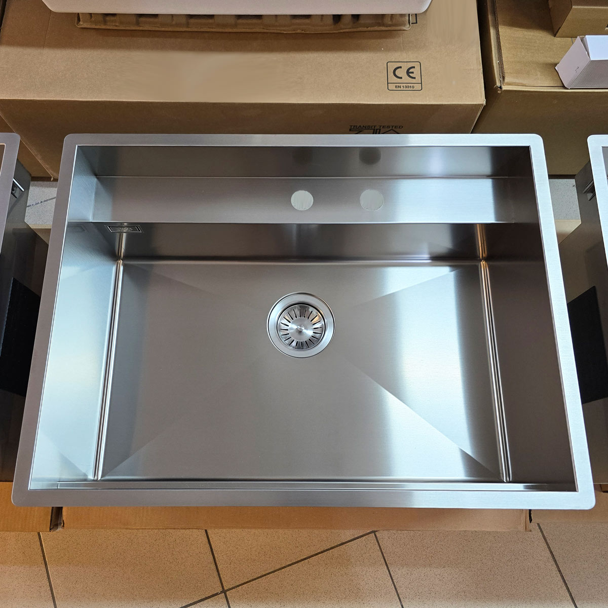 Chiuveta bucatarie inox CookingAid TASCA PHANTOM BACK PT65 INVISIBLE cu montaj pe blat, sub blat, la nivelul blatului sau sub geam si accesorii montaj [5]