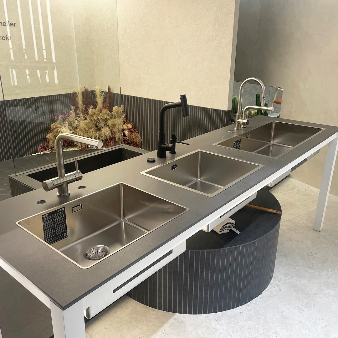 Chiuveta bucatarie inox CookingAid TASCA PURA SLIM CA70 cu montaj 8mm pe blat sau la nivelul blatului si accesorii montaj [6]