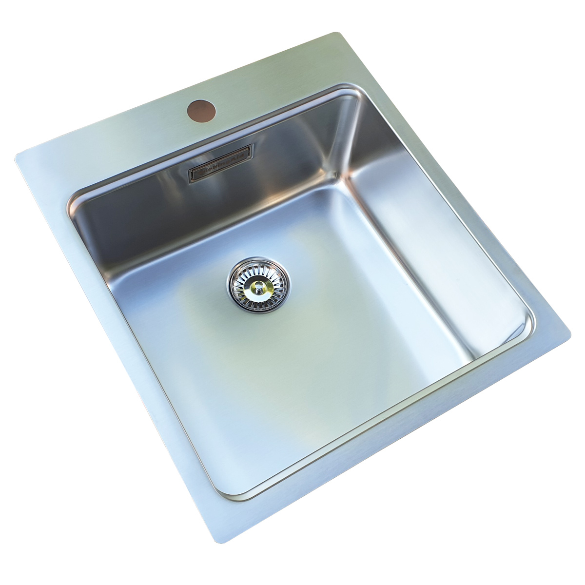 Chiuveta bucatarie inox CookingAid UNA 46 + Bonus: tocator Bambus + accesorii montaj [3]